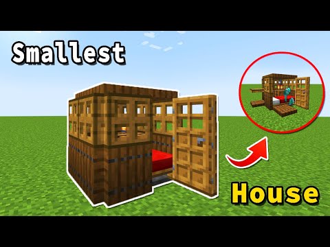INSANE!! Tiny Minecraft House HACK