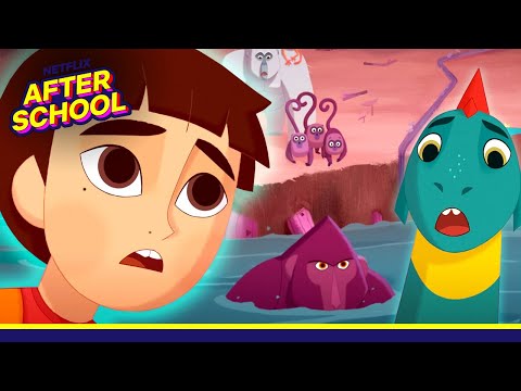 Thumbnail of the video: Boris & Elmer VS Crocodiles & Gorillas! Clip
