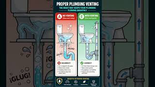 Toilet Plumbing Venting #Shorts