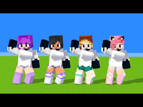 new shuffle dance me to yay! arigato woly sheep aphmau friends - minecraft animation #shorts