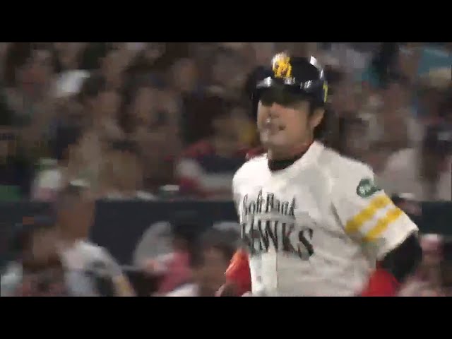 【4回裏】7年ぶりのホームラン!! ホークス・高谷 文句無し1号2ラン!! 2015/5/31 H-S
