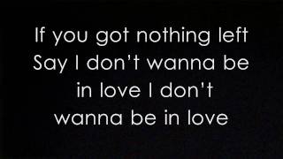 Good Charlotte - I Don&#39;t Want to Be in Love Lyrics [HD]