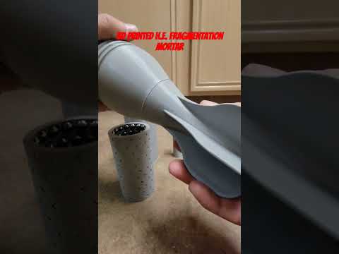3D Printed Mortar ammunition H.E. Fragmentation.