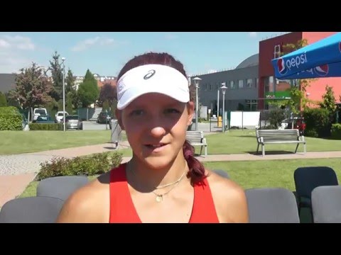 EMPIRE Slovak Open 2016: Qualifying, 1R, Interview, Rebeka Masarova vs  Alexandra Lazarova 6-0 6-1