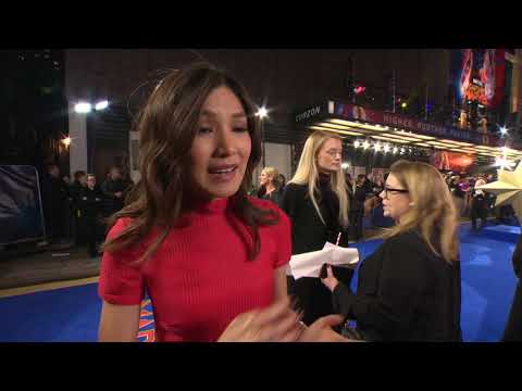 Captain Marvel: Gemma Chan "Minn-Erva" Red Carpet Premiere Interview | ScreenSlam