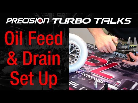 Oil Feed and Drain Set Up on a PTE Turbocharger