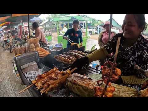Best Street Food Lover destination @Oudong hillside resort, Countryside Market, Kandal Province