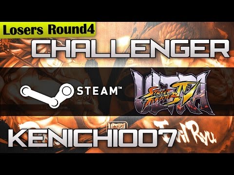 [Losers Round4] VFM Challenger vs Kenichi007 - USF4 Tournament #4 @Steam (720p/60fps)