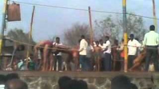 preview picture of video 'Arvind's kusti in Mangrul jatra 2011'