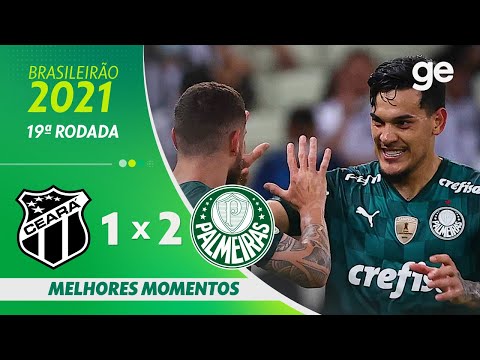 CEARÁ 1 X 2 PALMEIRAS | MELHORES MOMENTOS | 19ª RODADA BRASILEIRÃO 2021 | ge.globo