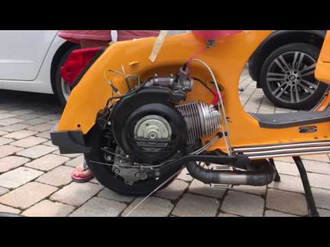 Vespa PX 177 BGM, Pinasco Glockenwelle, Pipedesign