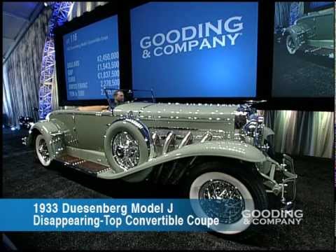 2013 Scottsdale Auctions: 1933 Duesenberg Model J Disappearing-Top Convertible Coupe