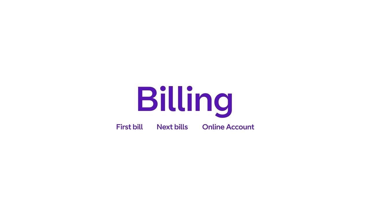 Your first bill ○ BT Business