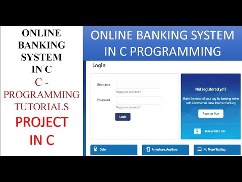 C PROGRAMMING PROJECT || ONLINE BANKING SYSTEM IN C PROGRAMMING