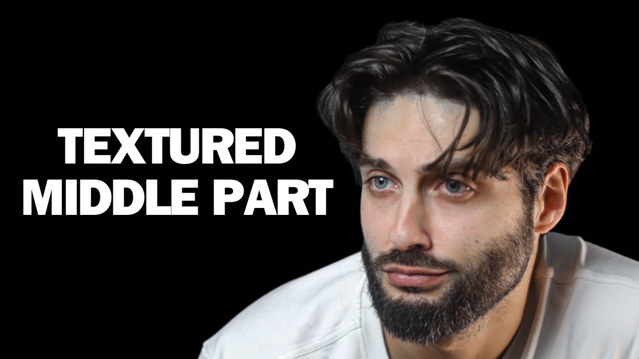 HOW TO STYLE A TEXTURED MIDDLE PART | Mens hairstyle tutorial | EASY Hair tutorial