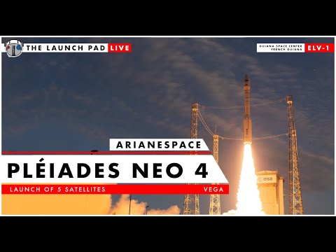 REPLAY! Watch Arianespace Launch Pléiades Neo 4 / LEDSAT / RADCUBE / SUNSTORM /BRO