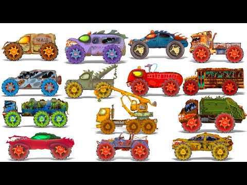 Scary Monster Street Vehicles | Scary Vehicles