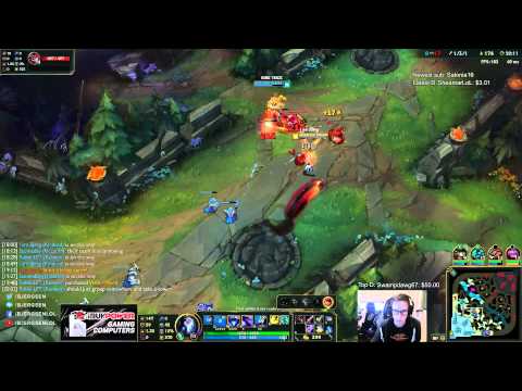 Bjergsen duo Trick2g - Kindred vs Veigar Mid - League of Legends