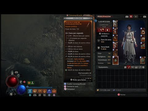 Diablo IV Build de Mago Regeneração de Vida e Dano Crítico para iniciantes do level 0 a 60+ 