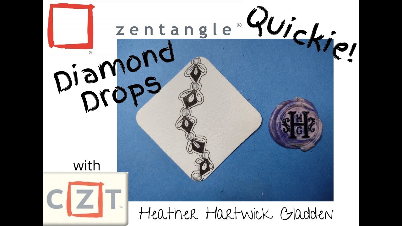 Zentangle® Quickie: Diamond Drops