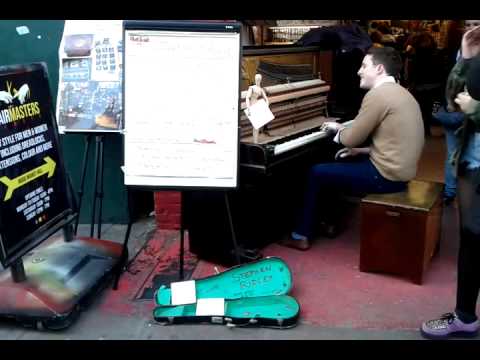 Stephen Ridley in Camden Market