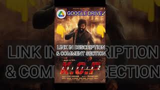 How to download🔥K.G.F Chapter 2🔥 Google Drive Link😱 #kgf2 #howtodownloadkgf2 #googledrive #shorts