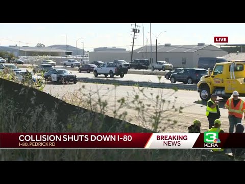 Collision shuts down I-80