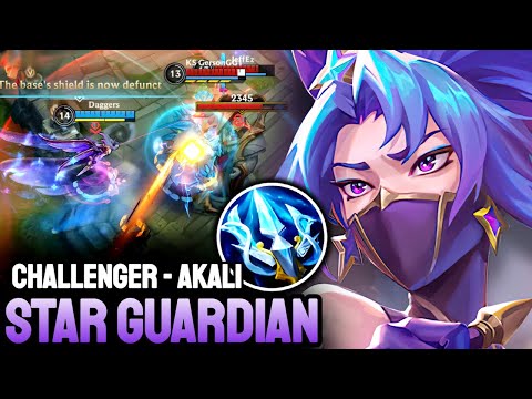WILD RIFT STAR GUARDIAN AKALI - TOP 7 AKALI GAMEPLAY - CHALLENGER RANKED