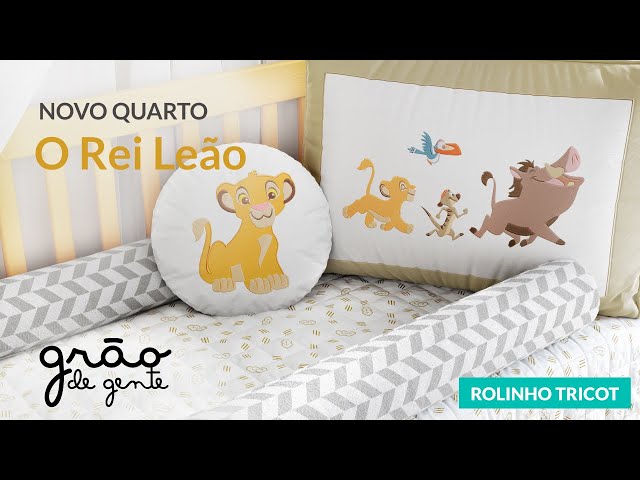 QUARTO DE BEBÊ ROLINHO TRICOT O REI LEÃO | GRÃO DE GENTE