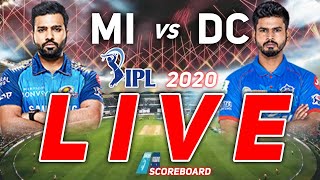 LIVE Cricket Scorecard MI VS DC | IPL 2020 - Match 27 | Mumbai Indians VS Delhi Capitals