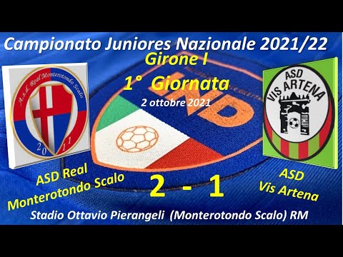 1°Giornata Juniores Under19 Naz. girone I 2021/22 - Asd Monterotondo sc. - Asd Vis Artena  2 - 1