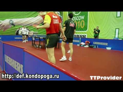 WTTC 2010: Chinese Men Team Warm-Up