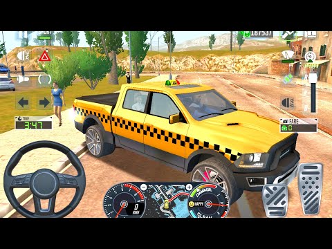 Taxi Sim 2020 - 4x4 Pick-up Taxi Game Simulator - Car Game Android Gameplay