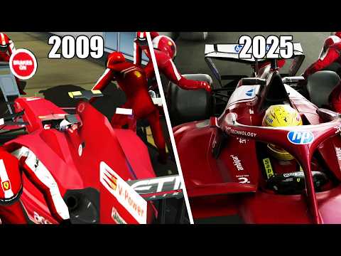 Evolution of F1 Pitstops in Codemasters' F1 Games (2009 - 2025)