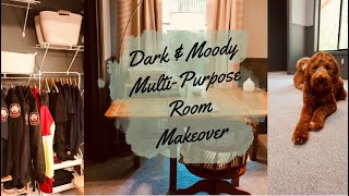 MULTI-PURPOSE Dark & Moody BEDROOM MAKEOVER