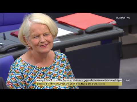Bundestagsdebatte zur Würdigung von Frauen im Widerstand gegen den Nationalsozialismus am 28.06.19