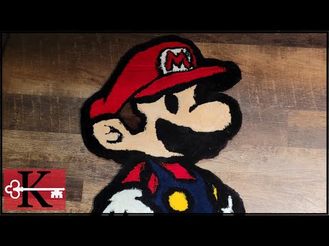 Tufting My First Rug! Paper Mario Thousand Year Door