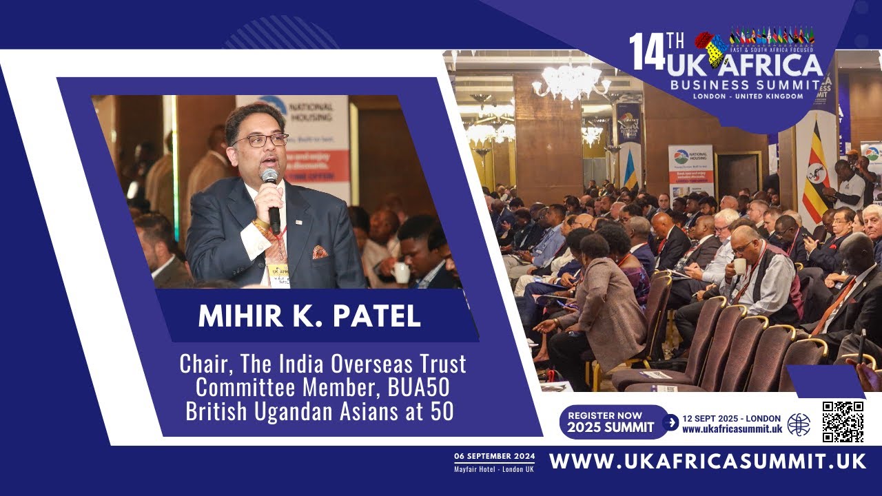 India Overseas Trust Chair Mihir Patel Raises Uganda Property Issue at Summit 🏠🌍