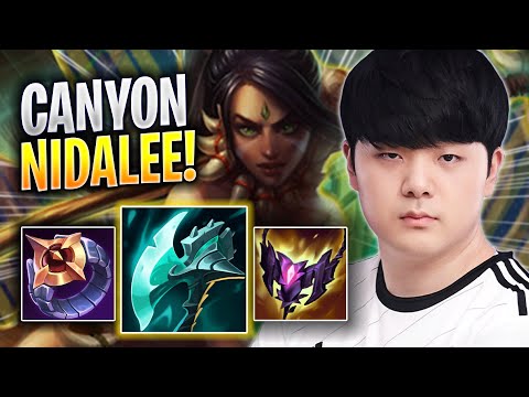 CANYON PERFECT GAME WITH NIDALEE! - DK Canyon Plays Nidalee JUNGLE vs Graves! | Season 2023