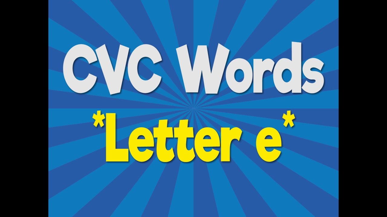 CVC Words | Letter e | Consonant Vowel Consonant | Phonics Song | Jack Hartmann