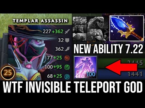 EPIC Scepter Templar WTF Invis TELEPORT - NEW IMBA 7.22 Vs Annoying Techies INSANE Upgrade DotA 2