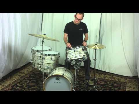 Sakae Trilogy Series Bop Kit 12" 14" 16" 18" with 5.5x14" Snare - Mint Oyster Pearl