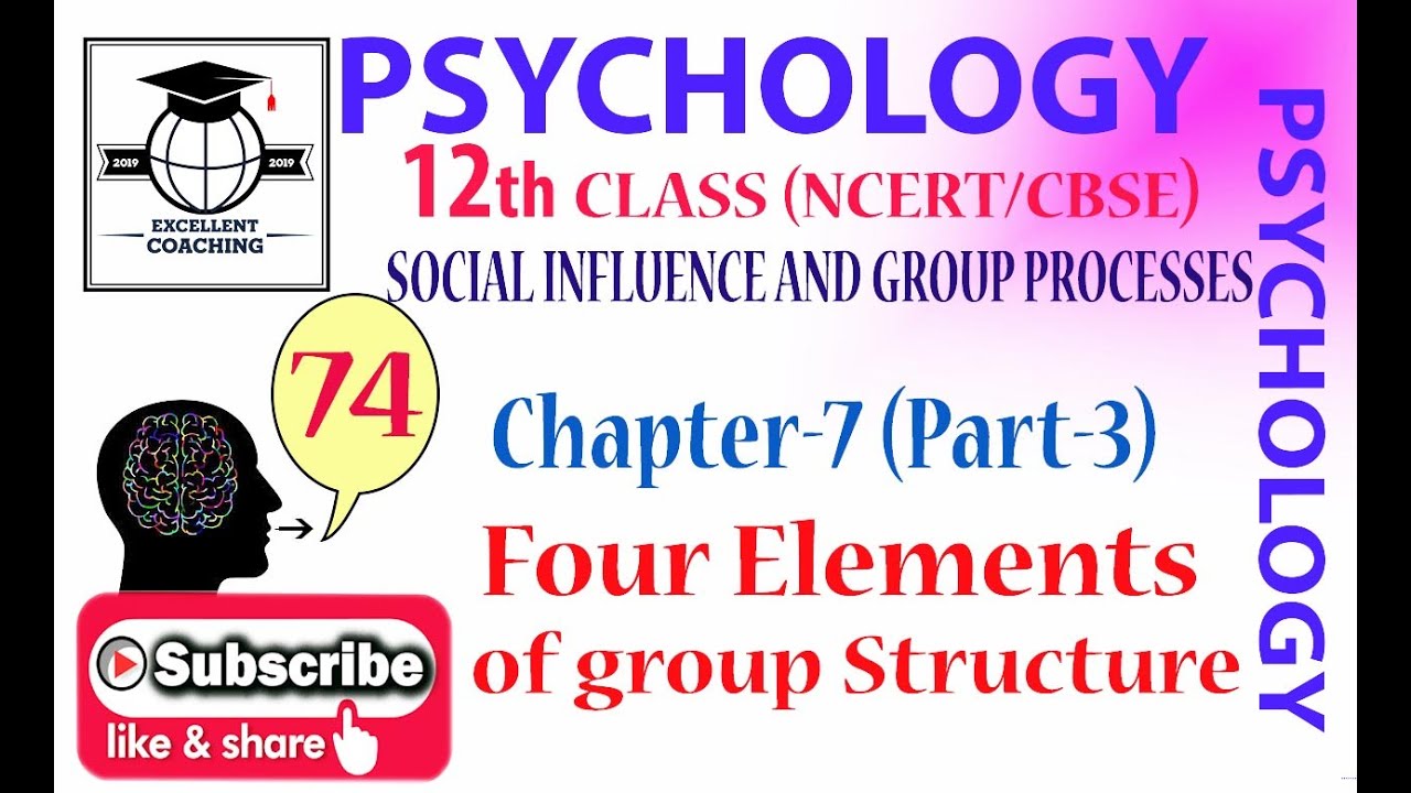 #Psychology|#12th|#Social Influence and Group Processes|#Four Elements of group|#Chap 7|#Part 3