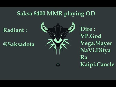 Saksa(50-4-12) 8400MMR playing OD vs VP.God, NaVi.Ditya Ra, Vega.CemaTheSlayer, Kaipi.Cancledota