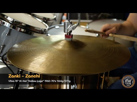 Immagine Zanki Zanchi Vibra 15" Hi-Hat Cymbals "Hollow Logo" 1960-70's - 16