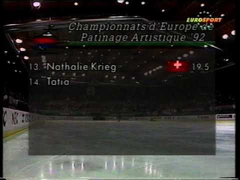 Final Results, Ladies' Event - 1992 European Figure Skating Championships Free Skate