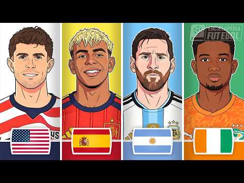 O Melhor JOGADOR de CADA SELEÇÃO da COPA do MUNDO 2026!