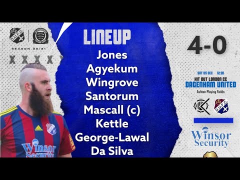 Dagenham United Fc vs Kit Out London CC