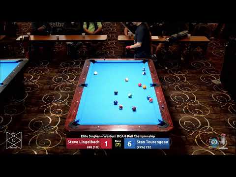 Steve Lingelbach v Stan Tourangeau Elite Singles - 2023 Western BCA 8 Ball Championship
