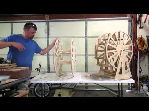 Wiele Wood Works Cupcake Ferris Wheel assembly